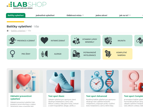SPADIA spustila LABSHOP – e-shop pro zdraví a prevenci