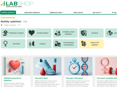 SPADIA spustila LABSHOP – e-shop pro zdraví a prevenci