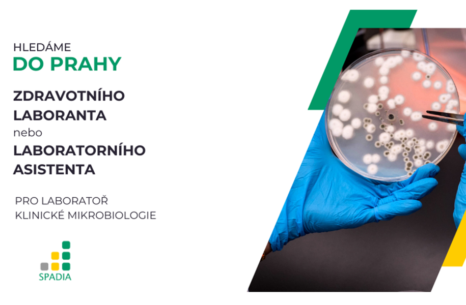 Hledáme do Prahy zdravotního asistenta/laboranta pro mikrobiologickou laboratoř