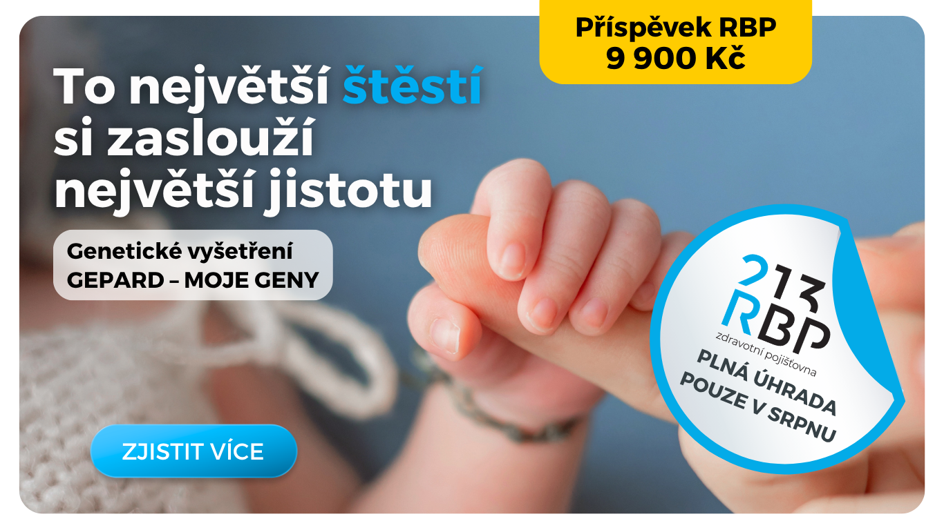RBP v srpnu přispěje na genetické vyšetření GEPARD 9 900 Kč
